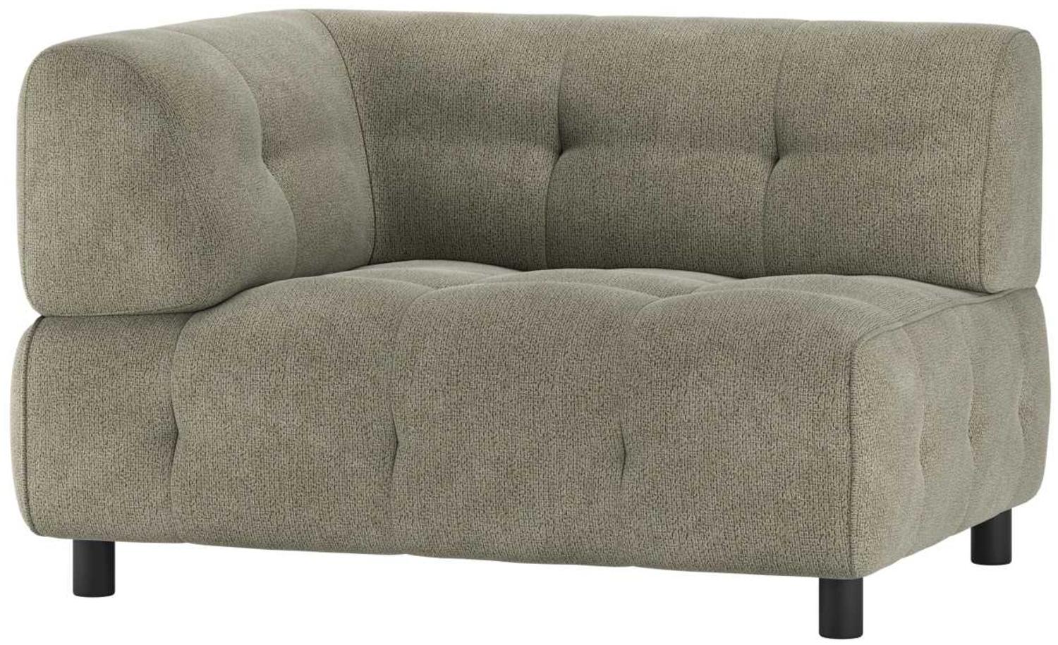 Modulsofa Louis aus Chenille Links, Grün Bild 1