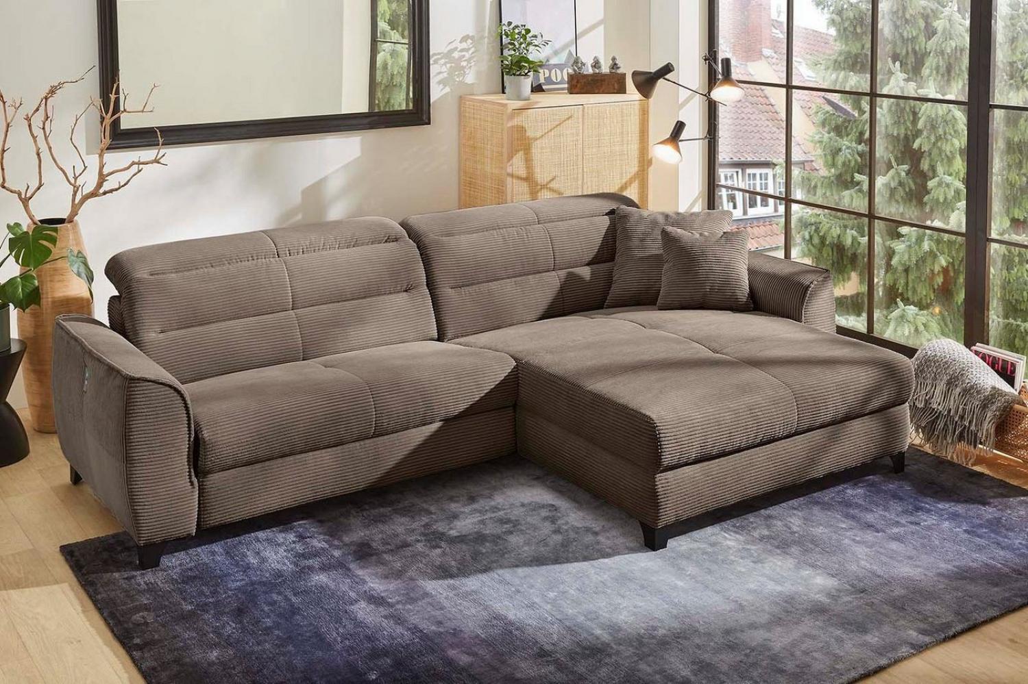 Jockenhöfer Gruppe Ecksofa Double One L-Form, mit 2x 120cm breiten, elektromotorischen Relaxfunktionen Bild 1