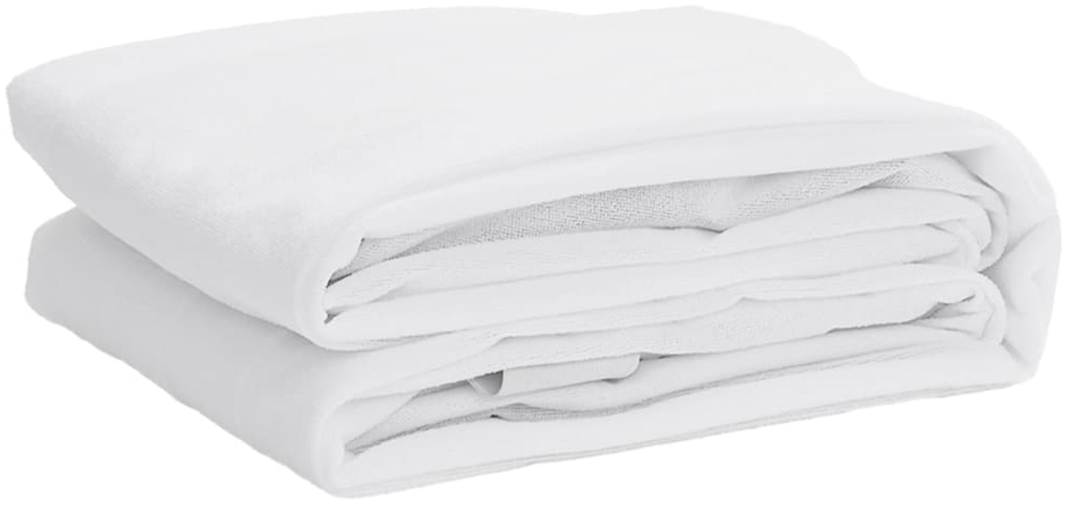 vidaXL Matratzenschoner Weiß 90x220 cm Wasserdicht 4100175 Bild 1
