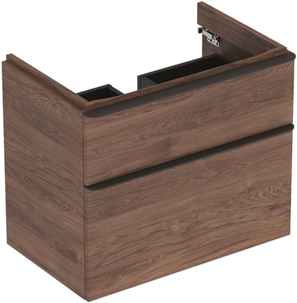 GEBERIT SMYLE SQUARE Waschbeckenunterschrank 73,4 cm breit, Braun dunkel Bild 1