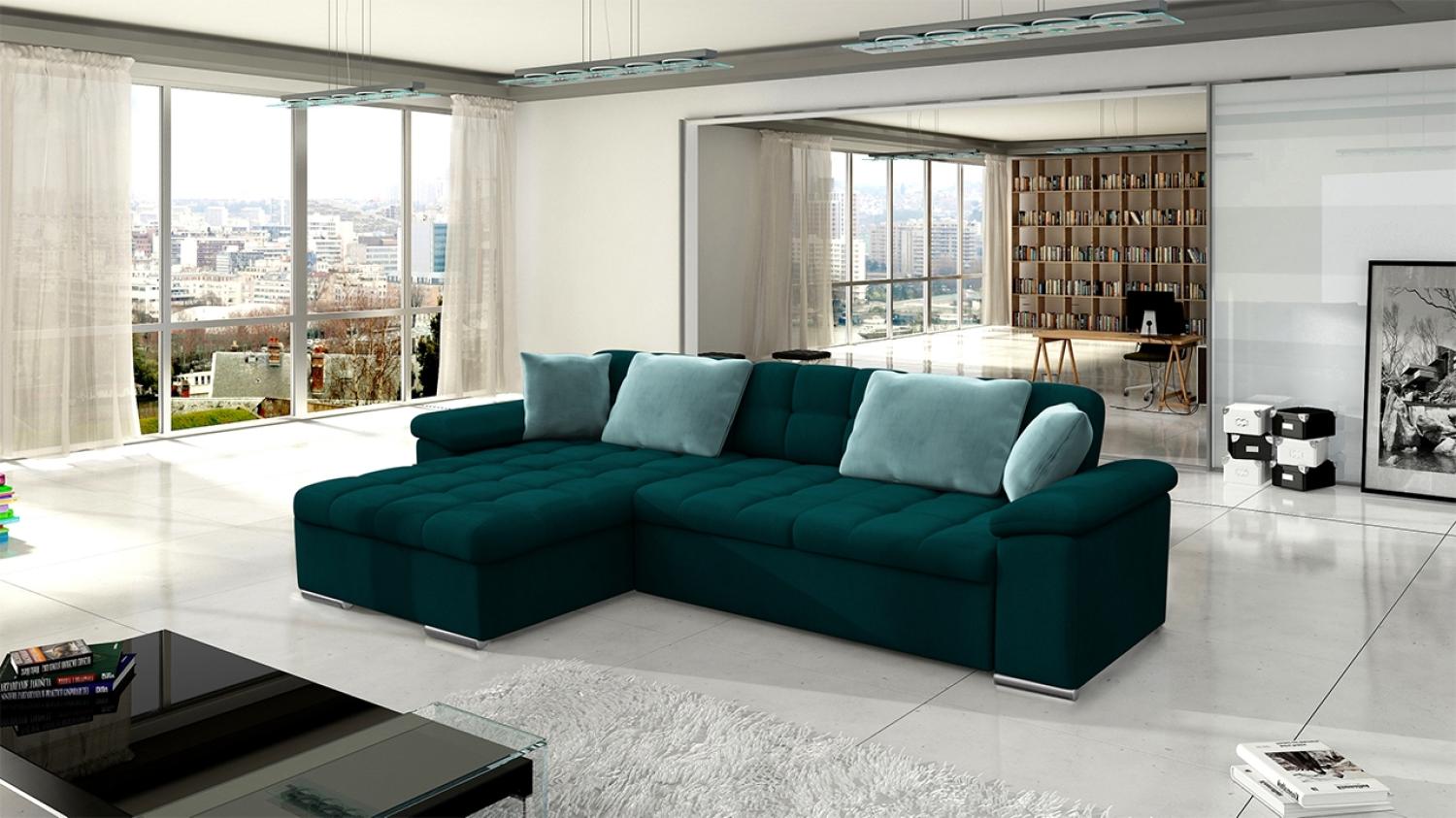 Ecksofa Diana Premium, Seite: Links, Farbe: Venus Velvet 2911 + Venus Velvet 2911 + Prestige 2771 Bild 1