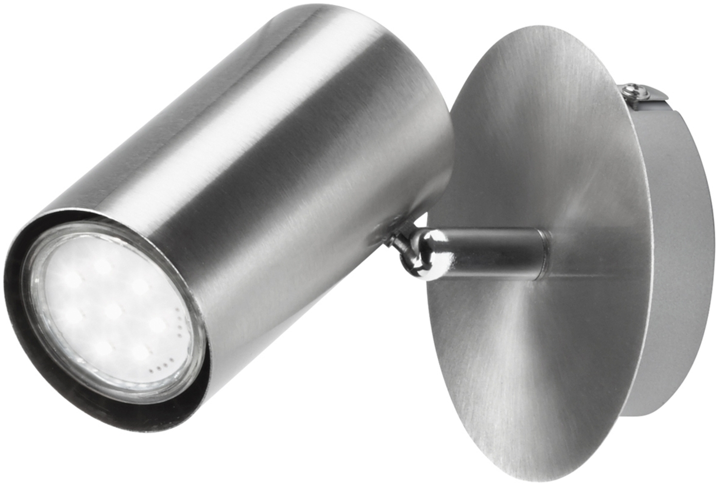 meineWunschleuchte LED Wandstrahler, LED wechselbar, Warmweiß, Innen Wandlampe mit schwenkbarem Spot für Treppenhaus & Jungendzimmer Bild 1