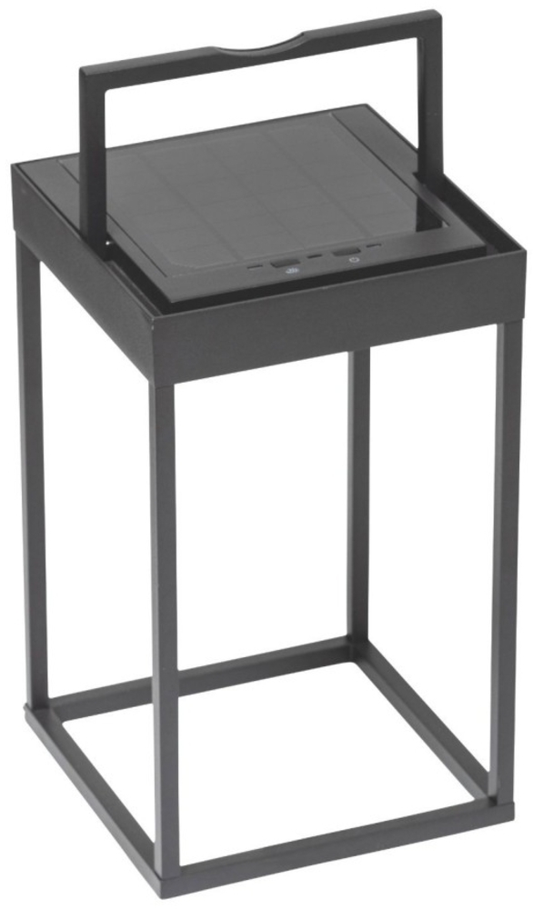 Kettler LED Laterne eckig offen L 30cm dunkelgrau Bild 1