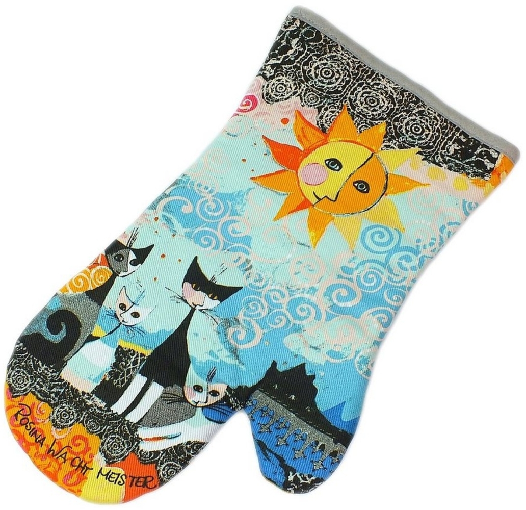 Rosina Wachtmeister Topfhandschuhe Merletto Nero Sole, (Set, 1-tlg, 1-teilig), Rosina Wachtmeister 1x Ofenhandschuh wattiert Größe: ca. 20x32cm Bild 1