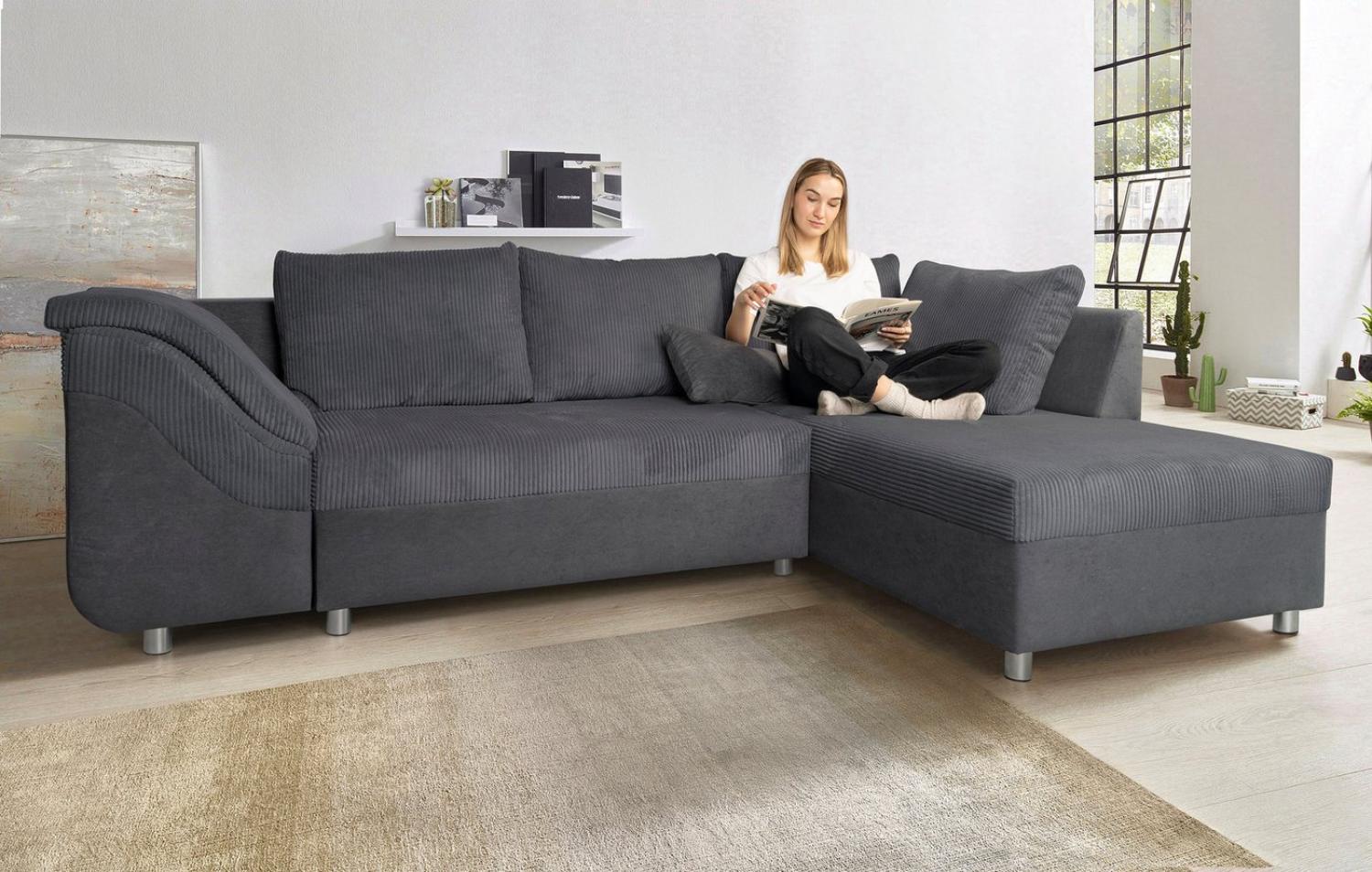 COLLECTION AB Ecksofa Sally L-Form, mit und ohne Bettfunktion, inklusive loser Rücken- und Zierkissen Bild 1