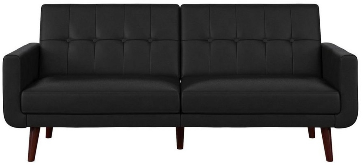 loft24 Schlafsofa Nola, mit Relaxfunktion, Lederoptik, Breite 199 cm Bild 1