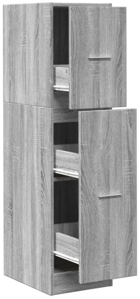 vidaXL Apothekerschrank Grau Sonoma 30x41x118 cm Holzwerkstoff 855165 Bild 1