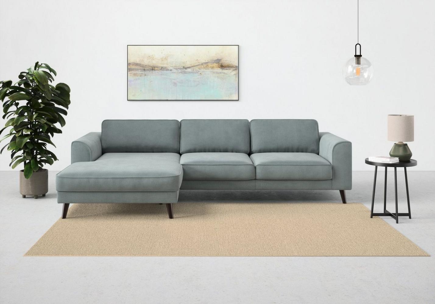 TRENDMANUFAKTUR Ecksofa Lumber Jack, elegantes Designsofa, L-Form, wahlweise mit Bettfunktion u. Bettkasten Bild 1