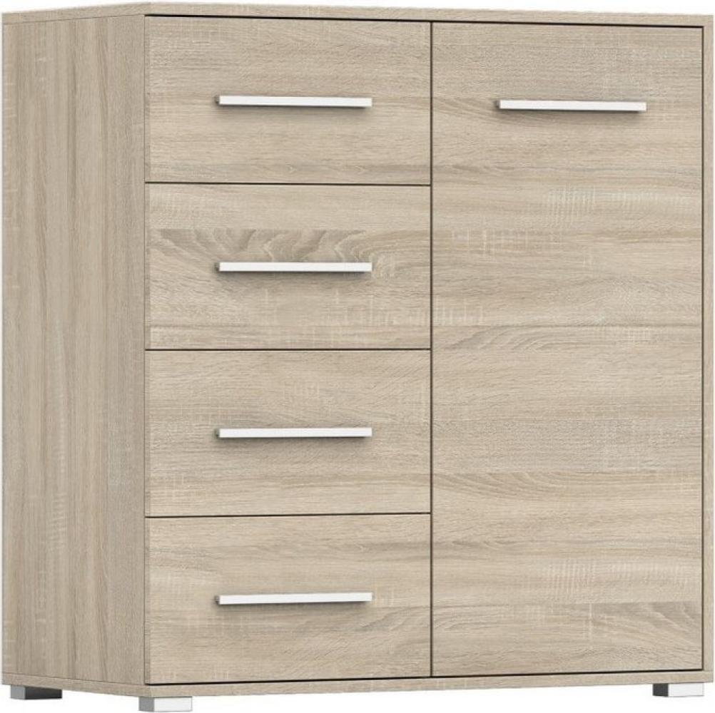 MOEBLO Kommode Irys mini 01 (Wohnzimmer Kommode Schlafzimmer Komodenschrank Highboard, 90cm 1D4S Sideboard), (B x H x T): 90x95x45 cm Bild 1