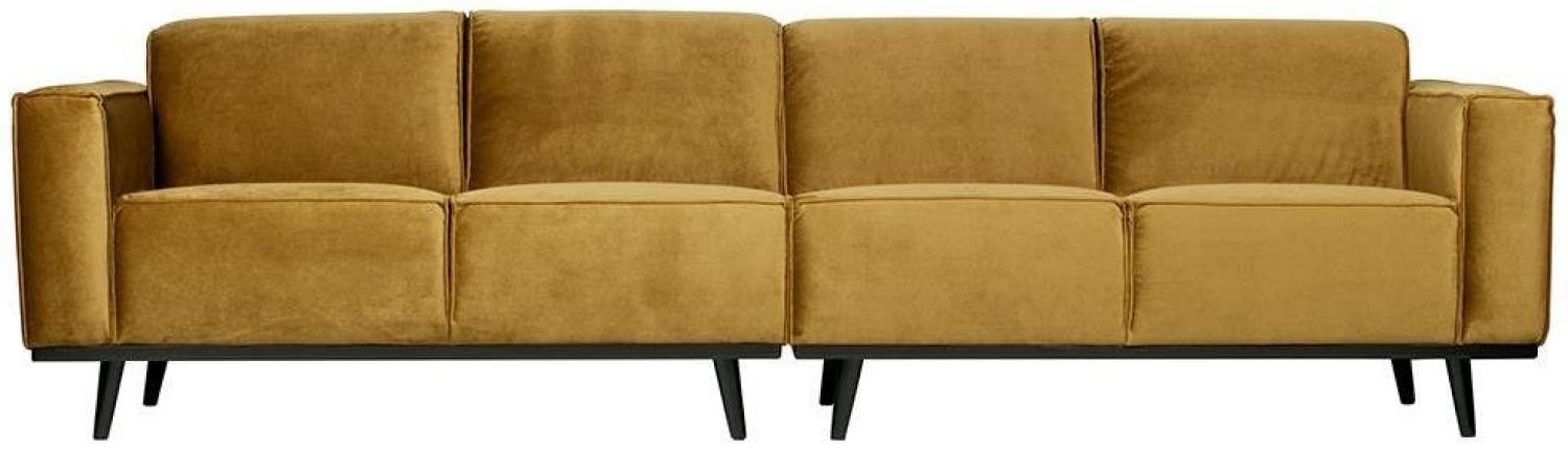 Bigsofa Statement Samt, 280cm Honig Gelb Bild 1