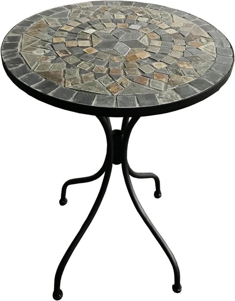 Mosaik Mosaiktisch Gartentisch Bistrotisch Tisch Ø 60 x H 70 cm Bild 1