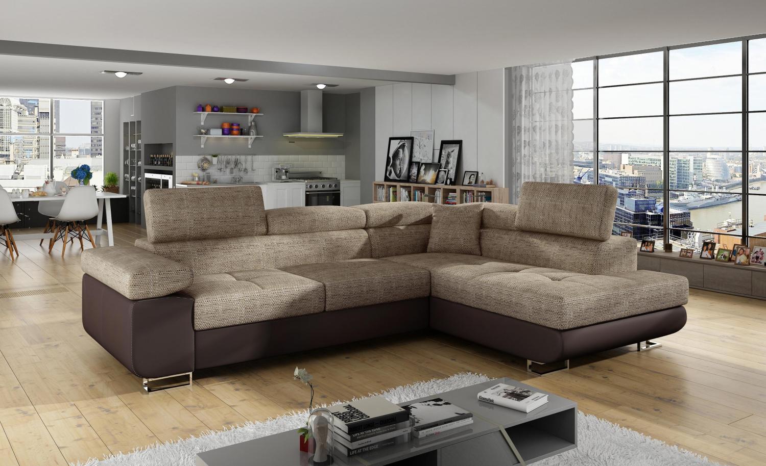 Wohnideebilder Anton Beige Ecksofas & Eckcouches An_03 Bild 1