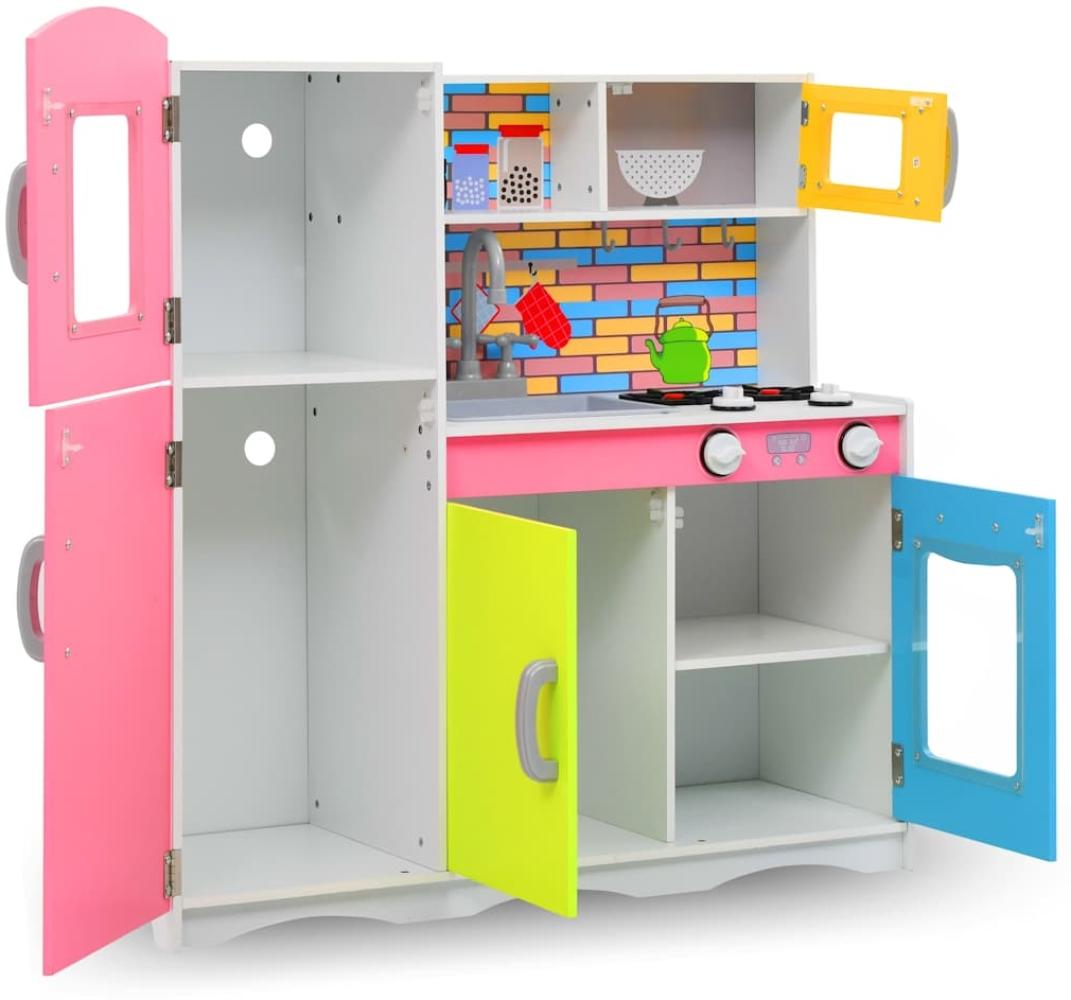 Kinderspielküche MDF 80 x 30 x 85 cm Mehrfarbig Bild 1