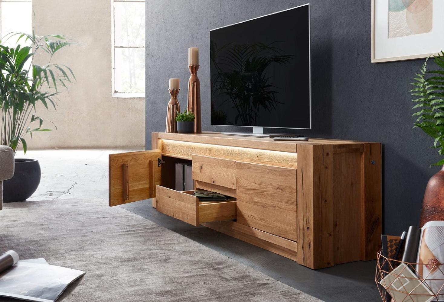 TV Element 173x53 cm 'Paris' Wildeiche geölt WZ-0484 Bild 1