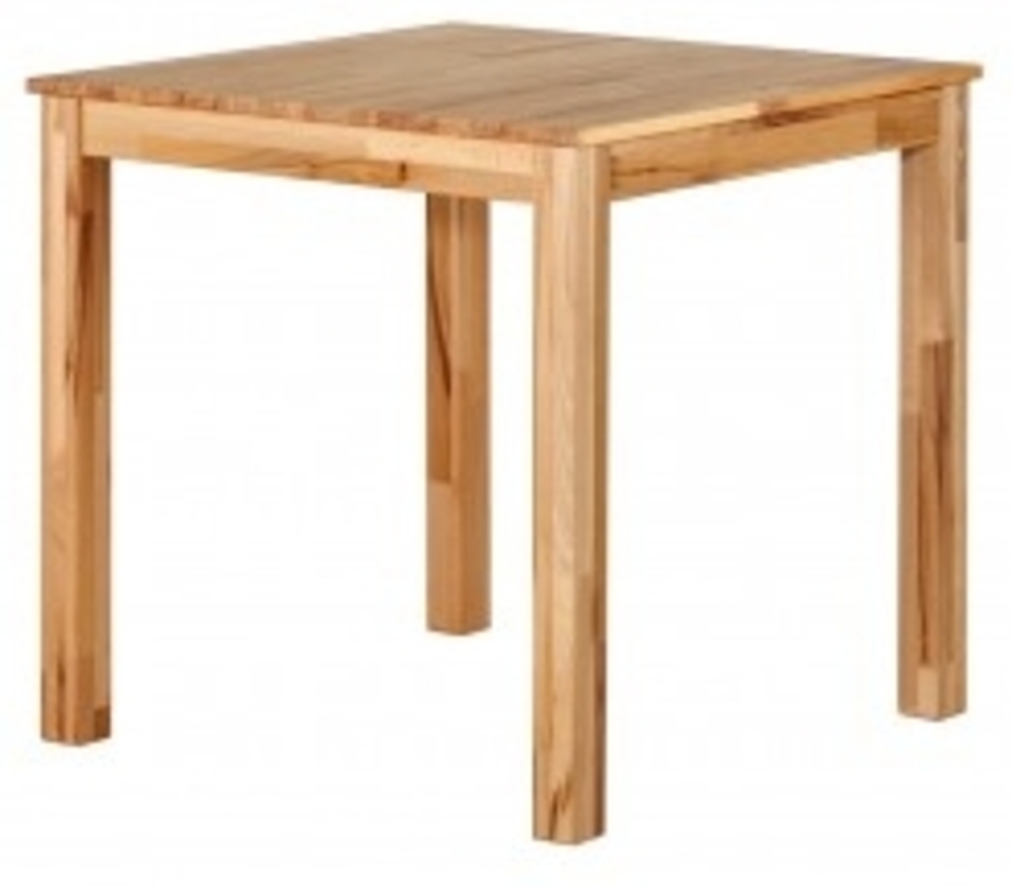 Esstisch Küchentisch 75x75cm kernbuche massiv, geölt Bild 1