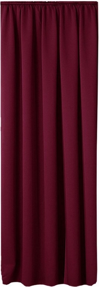 JEMIDI Gardine Vorhang blickdicht, 140x245cm, Kräuselband, bordeaux, (1 St) Bild 1