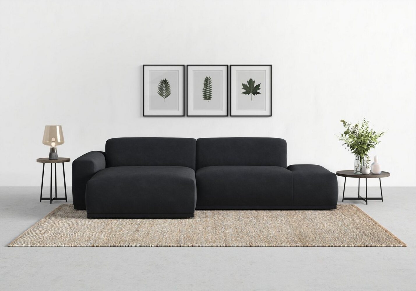 TRENDMANUFAKTUR Ecksofa Braga, mit hochwertigem Kaltschaum, L-Form, in Cord erhältlich, modernes Sofa, Couch mit hohem Sitzkomfort, 275/72/160 cm (B/H/T) Bild 1