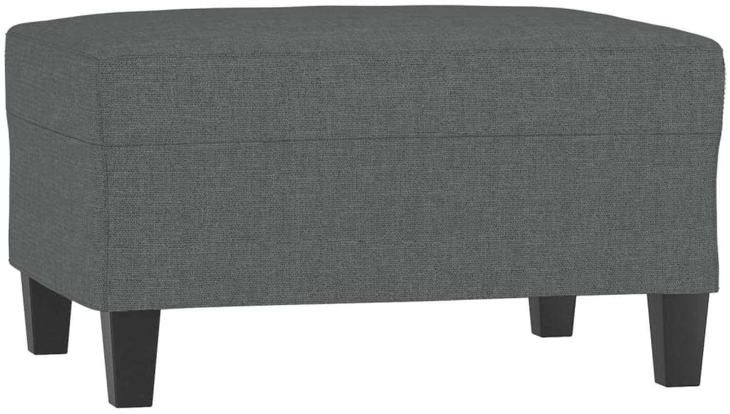 vidaXL Fußhocker Dunkelgrau 70x55x41 cm Stoff 349348 Bild 1