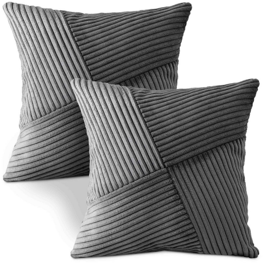 Amilian Dekokissen mit Füllung und Kissenbezug - 2er Set - Zierkissen, Sofakissen, Kissen, (2 Stück), 40x40 cm, Kuschelkissen, Kopfkissen mit Kissenfüllung Bild 1
