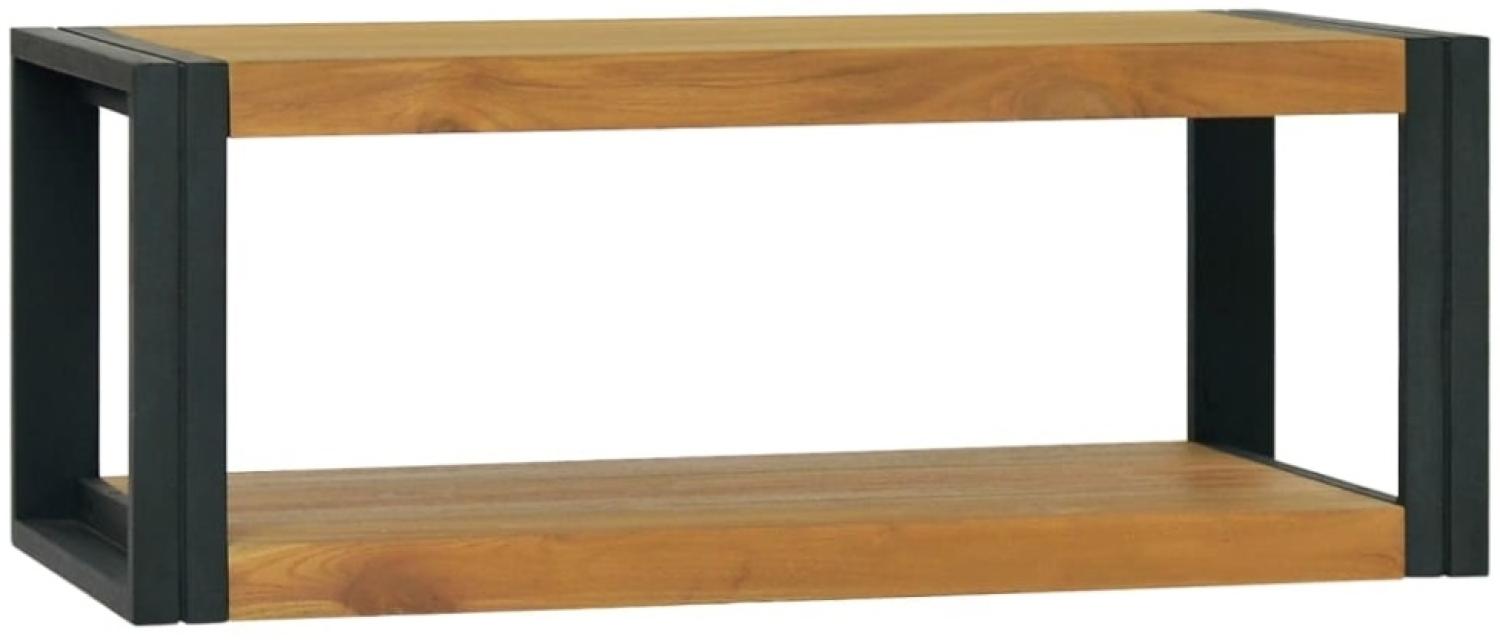 vidaXL Wand-Badregal 90x45x35 cm Massivholz Teak 338231 Bild 1