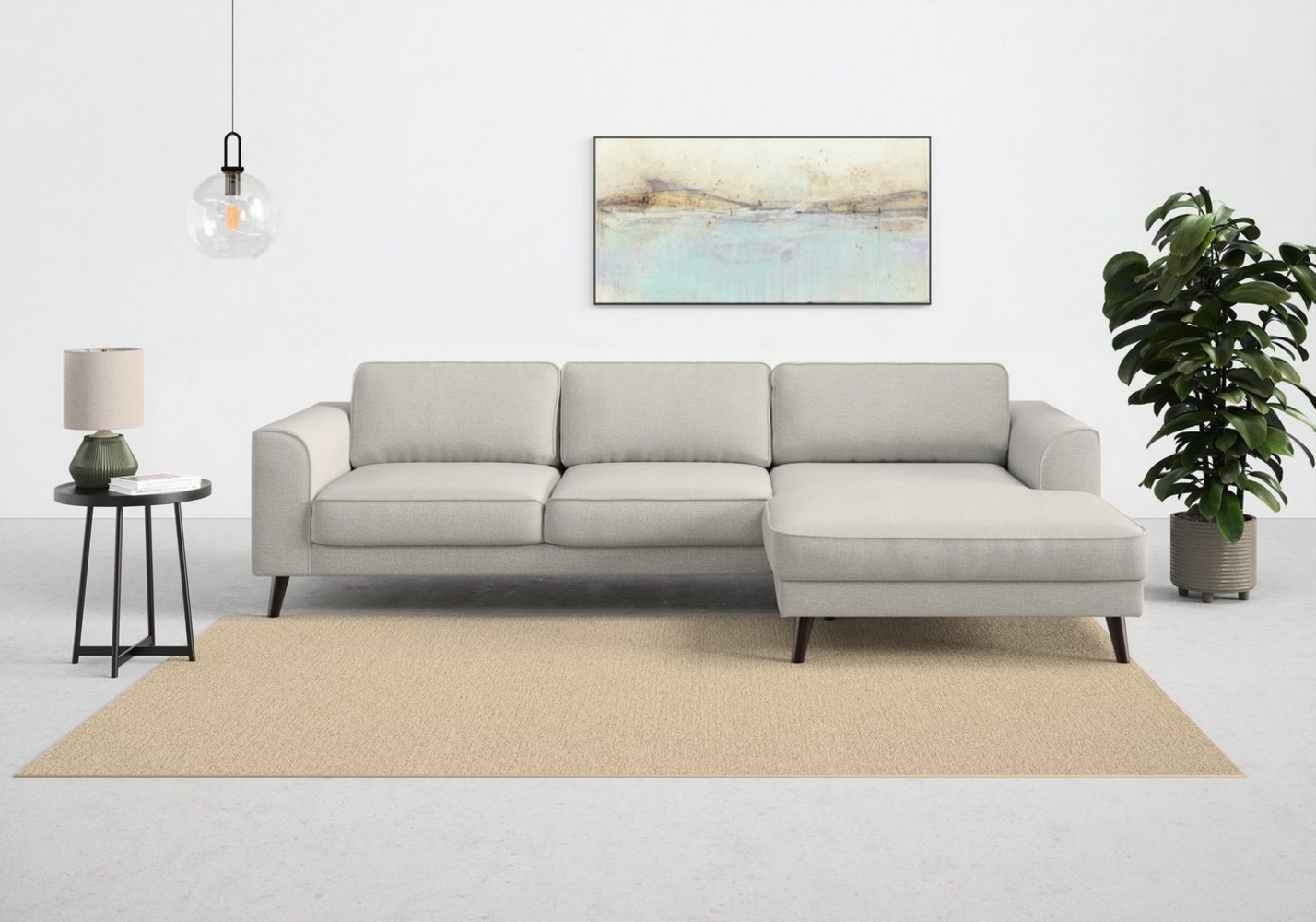 TRENDMANUFAKTUR Ecksofa Lumber Jack, elegantes Designsofa, L-Form, wahlweise mit Bettfunktion u. Bettkasten Bild 1