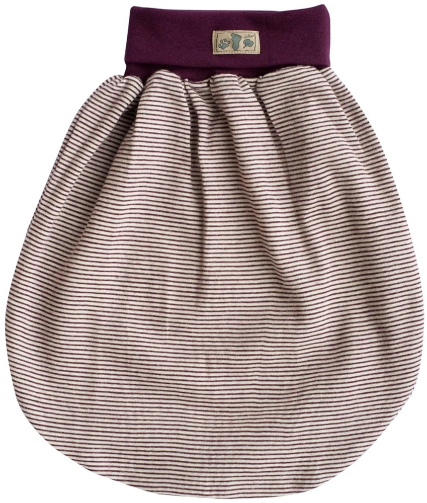 Lilano, Schlafsack/Pucksack mit Nabelbund, Merinowolle (kbT), Seide, 210 g/m² (Beere/Natur) Bild 1