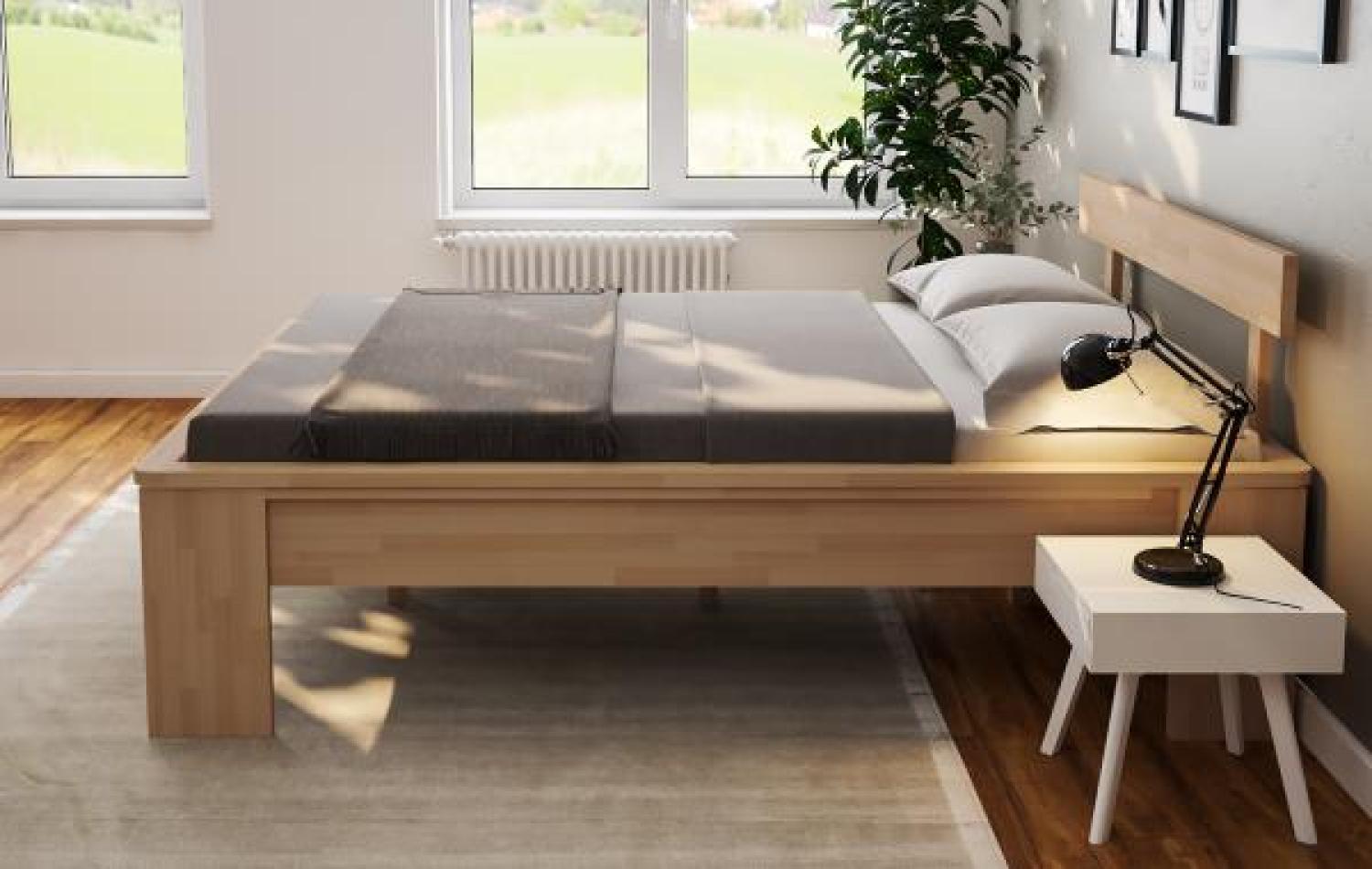 Einzelbett Komfortbett 100x200 Holzbett Seniorenbett - (4134) Bild 1