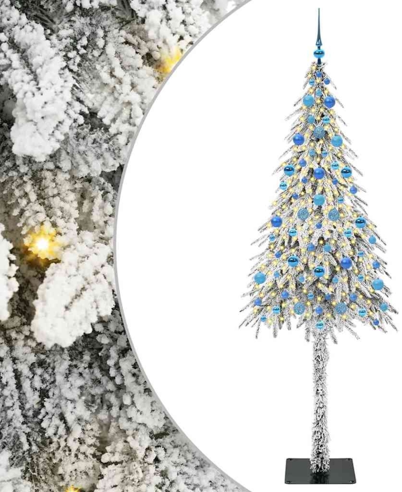 vidaXL Weihnachtsbaum mit 300 LEDs Weiß 210 cm PE und Stahl 3396249 Bild 1