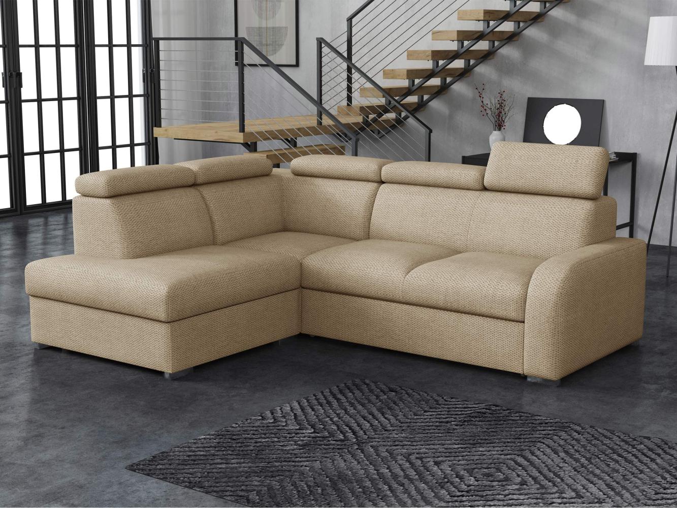 Ecksofa Apollo 2rRLXp mit Einstellbare Kopfstützen (Farbe: Crown 02, Seite: Links LXP+R+2R) Bild 1