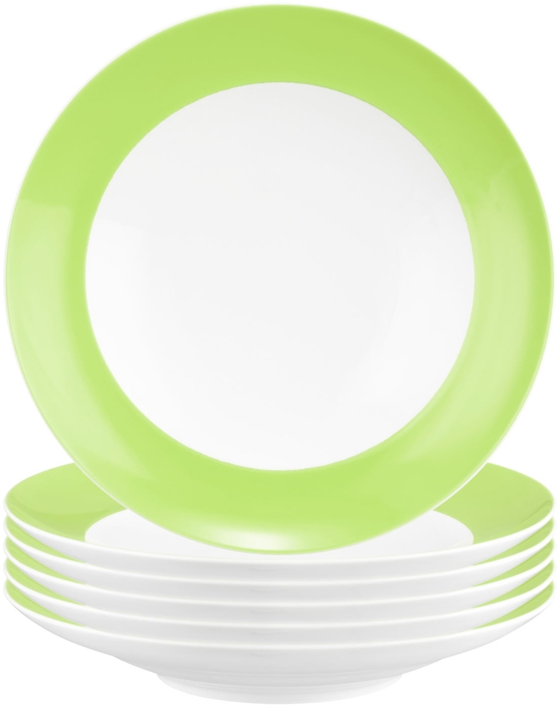 Seltmann Weiden Liberty Pure Colors Suppenteller ø 23,5 cm 6er Set - Lime Green Bild 1