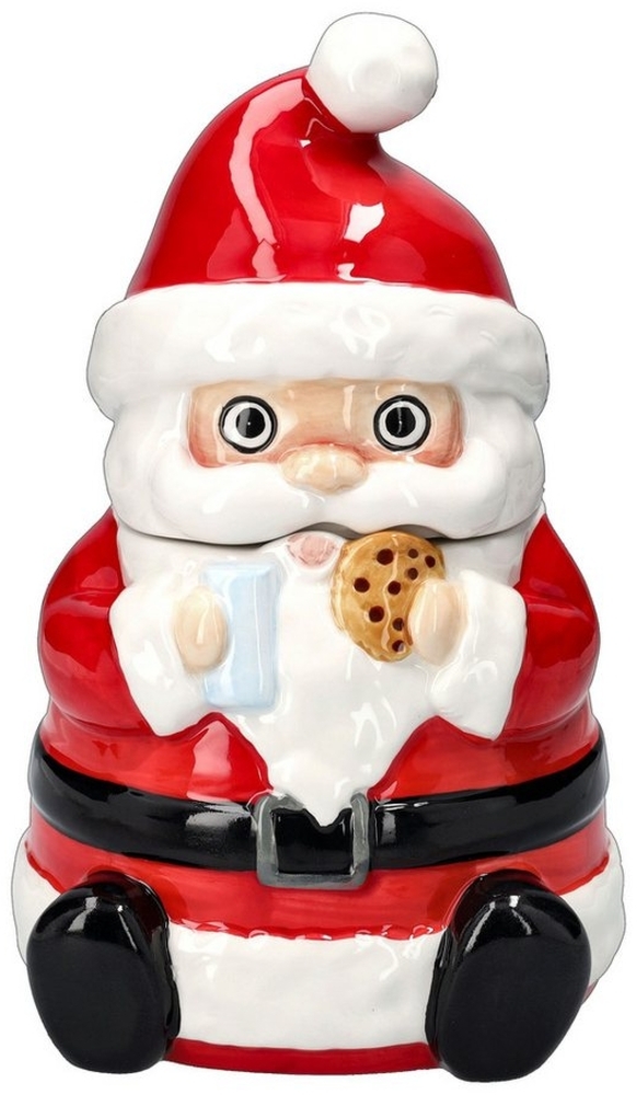 Figuren Shop GmbH Keksdose Keksdose - Weihnachtsmann Santa Claus - Weihnachten Weihnachtsdeko, Keramik Bild 1