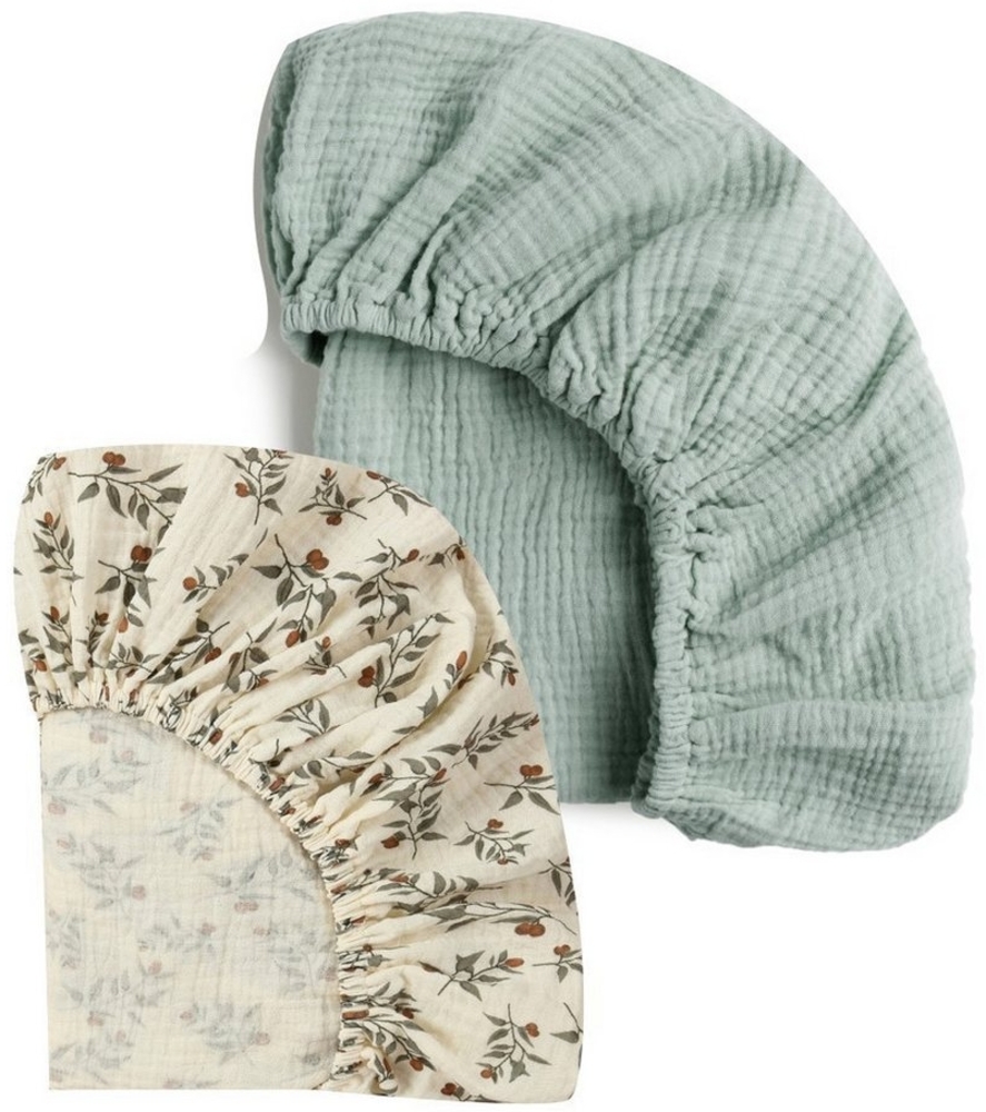 Kaket Babybettwäsche Babybett Spannbettlaken, 2er Set, geeignet für Jungen und Mädchen Bild 1