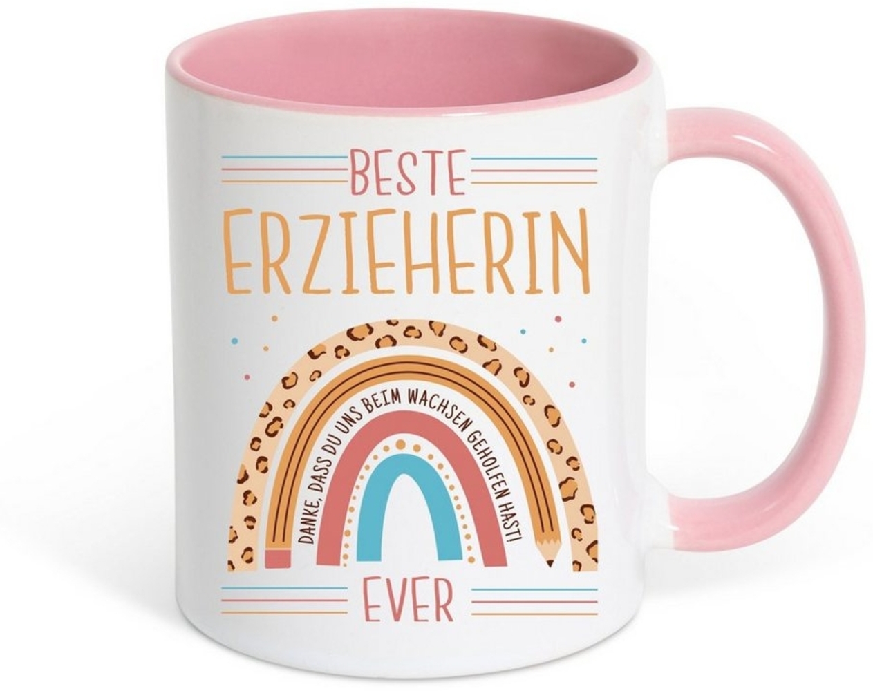 Youth Designz Tasse Beste Erzieherin Ever Kaffeetasse Geschenk und Süßem Spruch, Keramik, mit trendigem Druck Bild 1