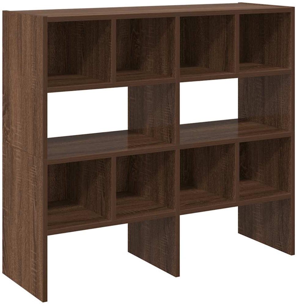 vidaXL Schuhregale 2 Stk. Stapelbar Braun Eichen-Optik 89,5x30x40 cm 858852 Bild 1