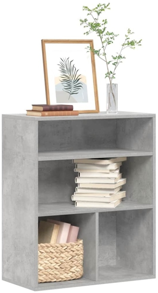 vidaXL Bücherregal Betongrau 60x30x71,5 cm Holzwerkstoff Bild 1