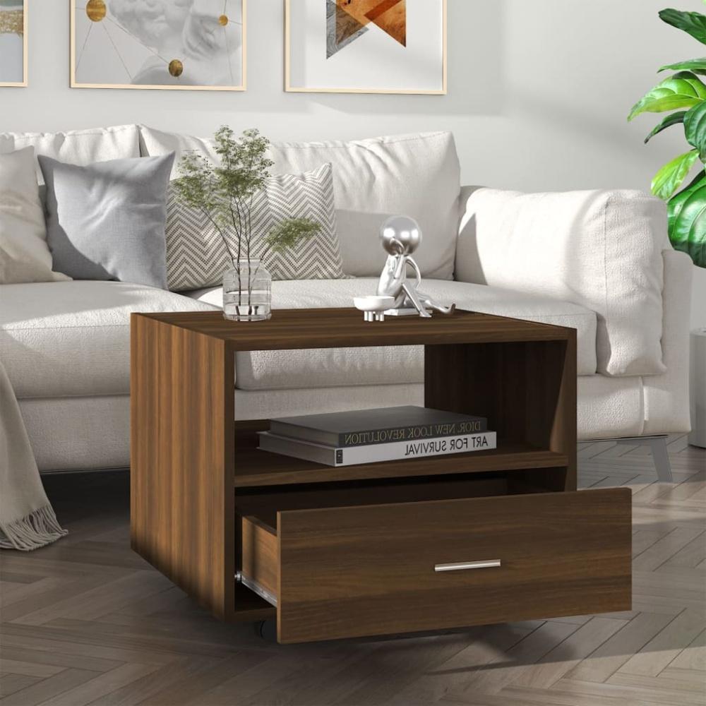 vidaXL Couchtisch Braun Eichen-Optik 55x55x40 cm Holzwerkstoff 816939 Bild 1