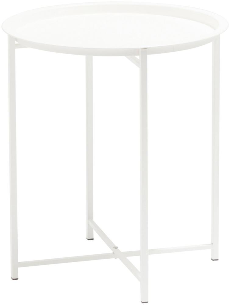 osoltus Garten Balkon Beistelltisch weiß 46cm Bild 1