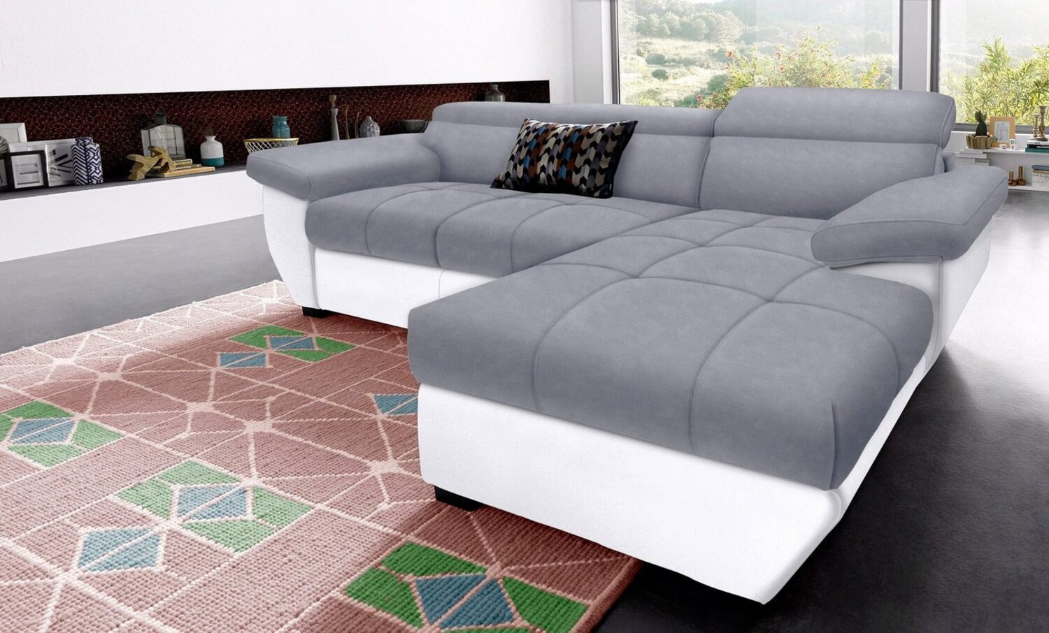 COTTA Ecksofa Speedway L-Form, inklusive Kopfteilverstellung, wahlweise mit Bettfunktion + Bettkasten Bild 1