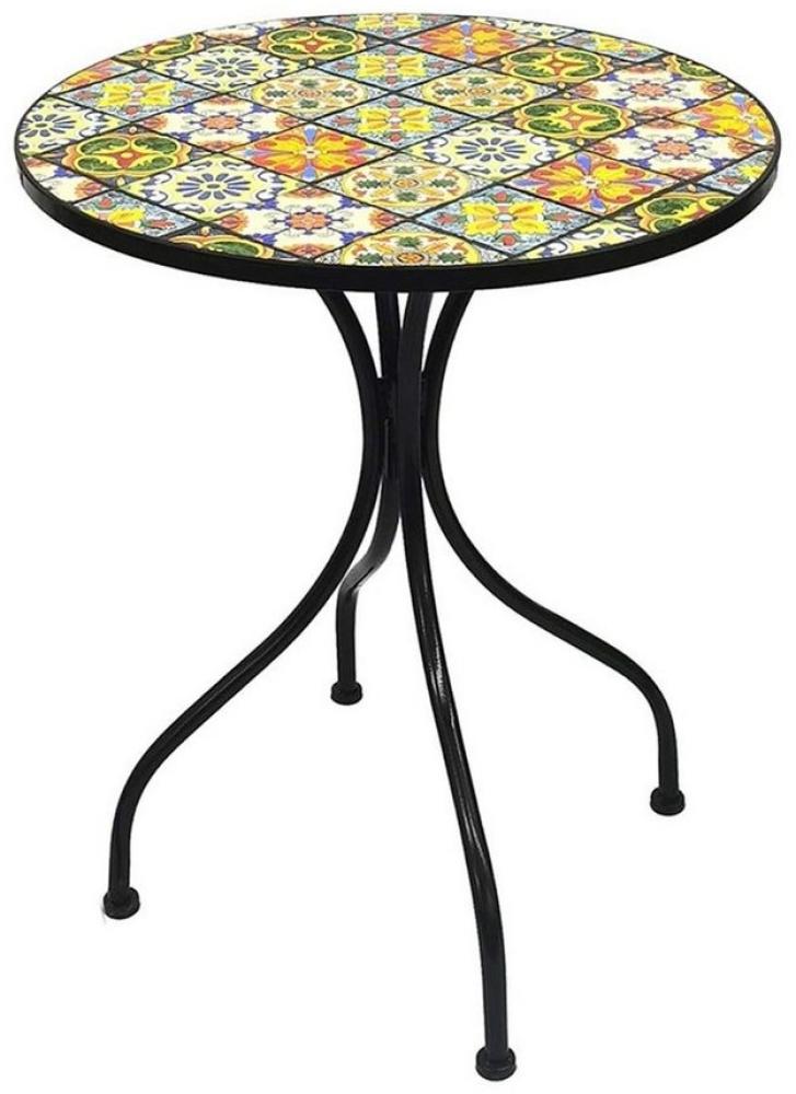 Mosaik Mosaiktisch Gartentisch Bistrotisch Tisch 60cm Bild 1