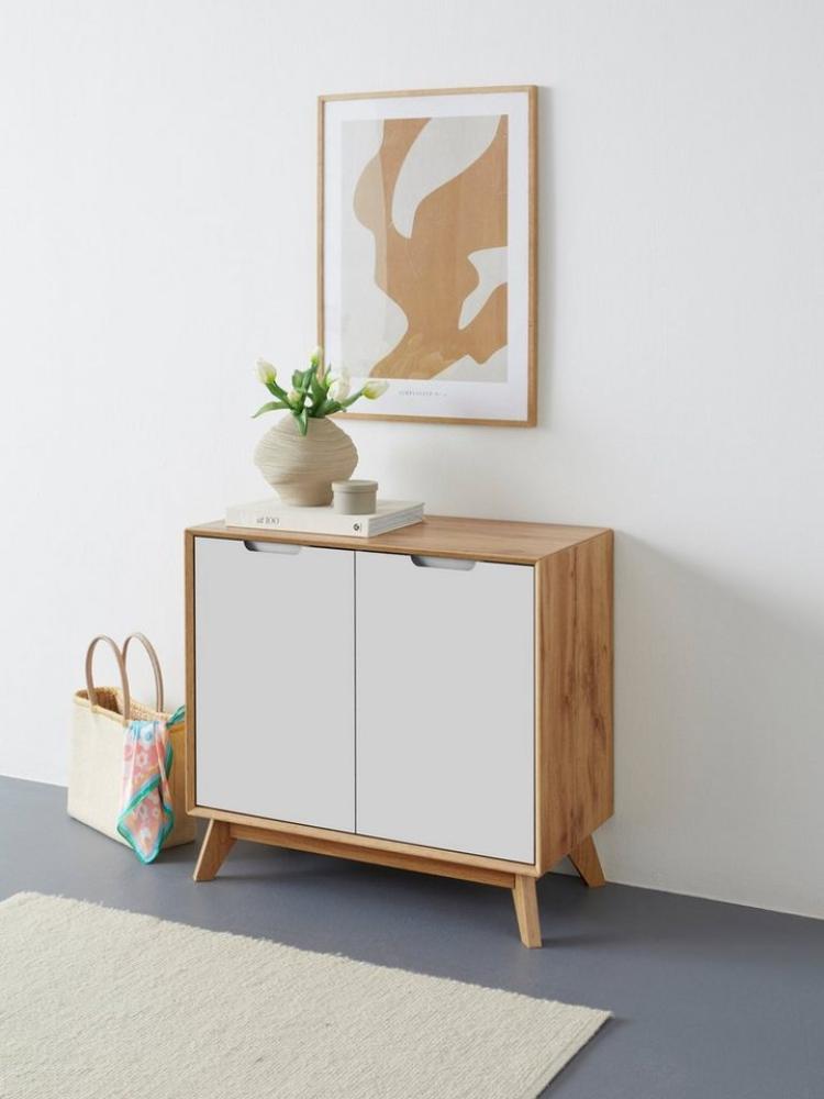 andas Sideboard Pandrup, mit 2 Türen und 2 verstellbare Einlegeböden, B:80 cm, H:75 cm Bild 1