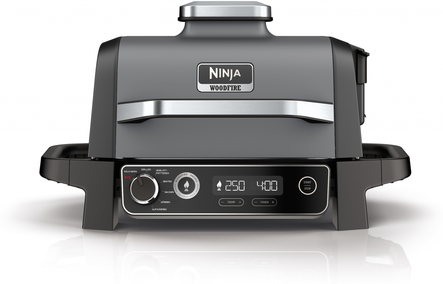 Ninja Woodfire Elektrischer Outdoor Grill, Smoker und Heißluftfritteuse OG701DE Bild 1