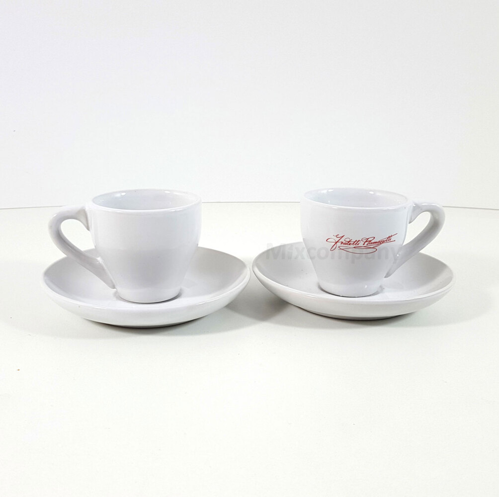 2x Ramazzotti Espresso Gläser mit Untertasse Bild 1