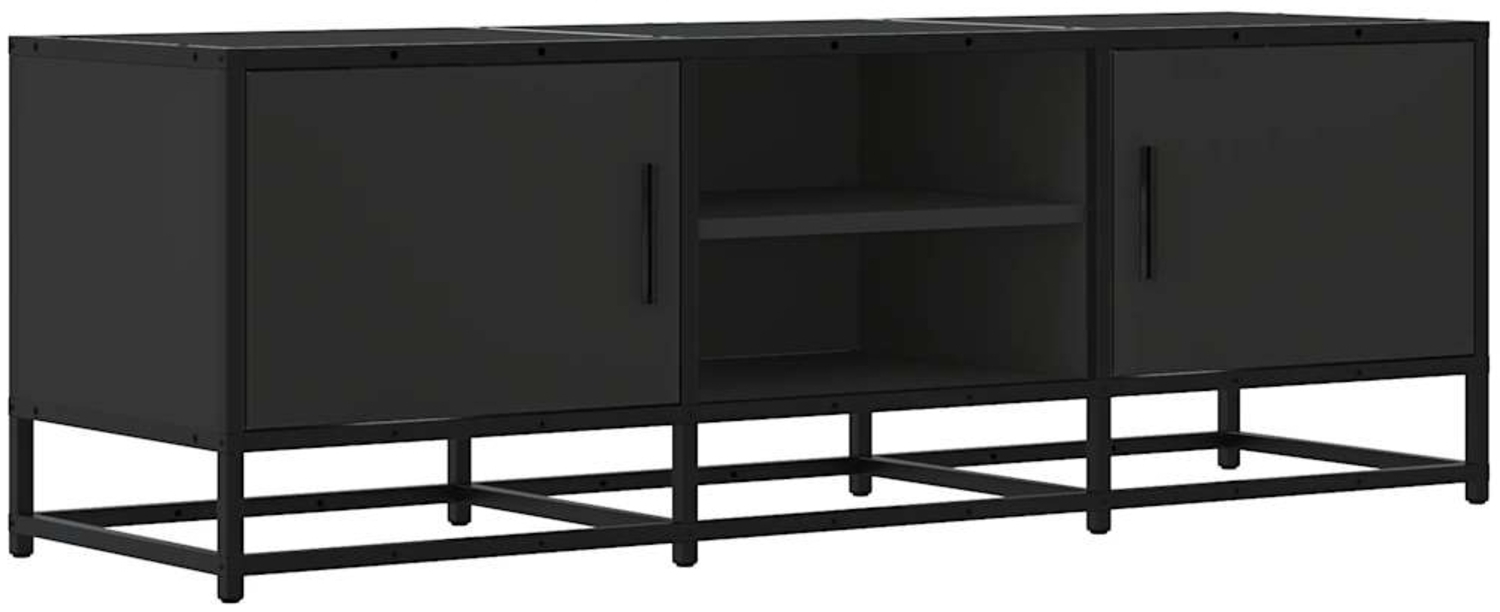 vidaXL TV-Schrank Schwarz 120x35x41 cm Holzwerkstoff und Metall 848839 Bild 1