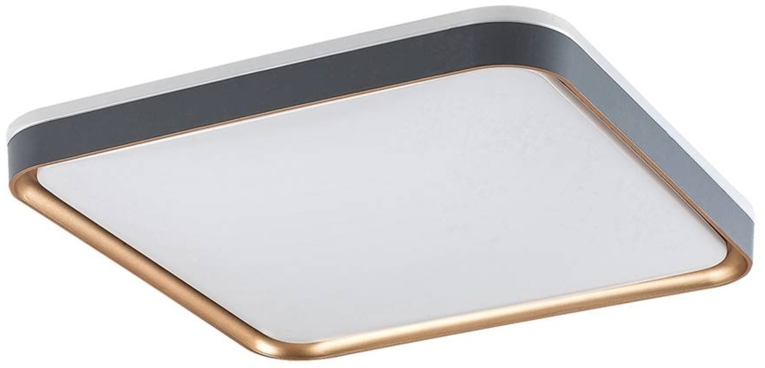 Rabalux 71029 LED Deckenleuchte LIATRIS 26W Metall grau, Kunststoff weiß 3000K L:39,5cm B:39,5cm H:6cm Bild 1