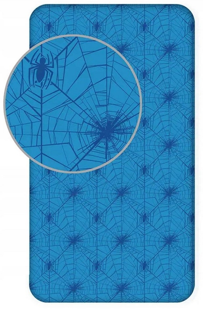 Spiderman Spannbettlaken Spider-Man Spann-Bettlaken für Kinder, 90x200cm, 100% Baumwolle Bild 1