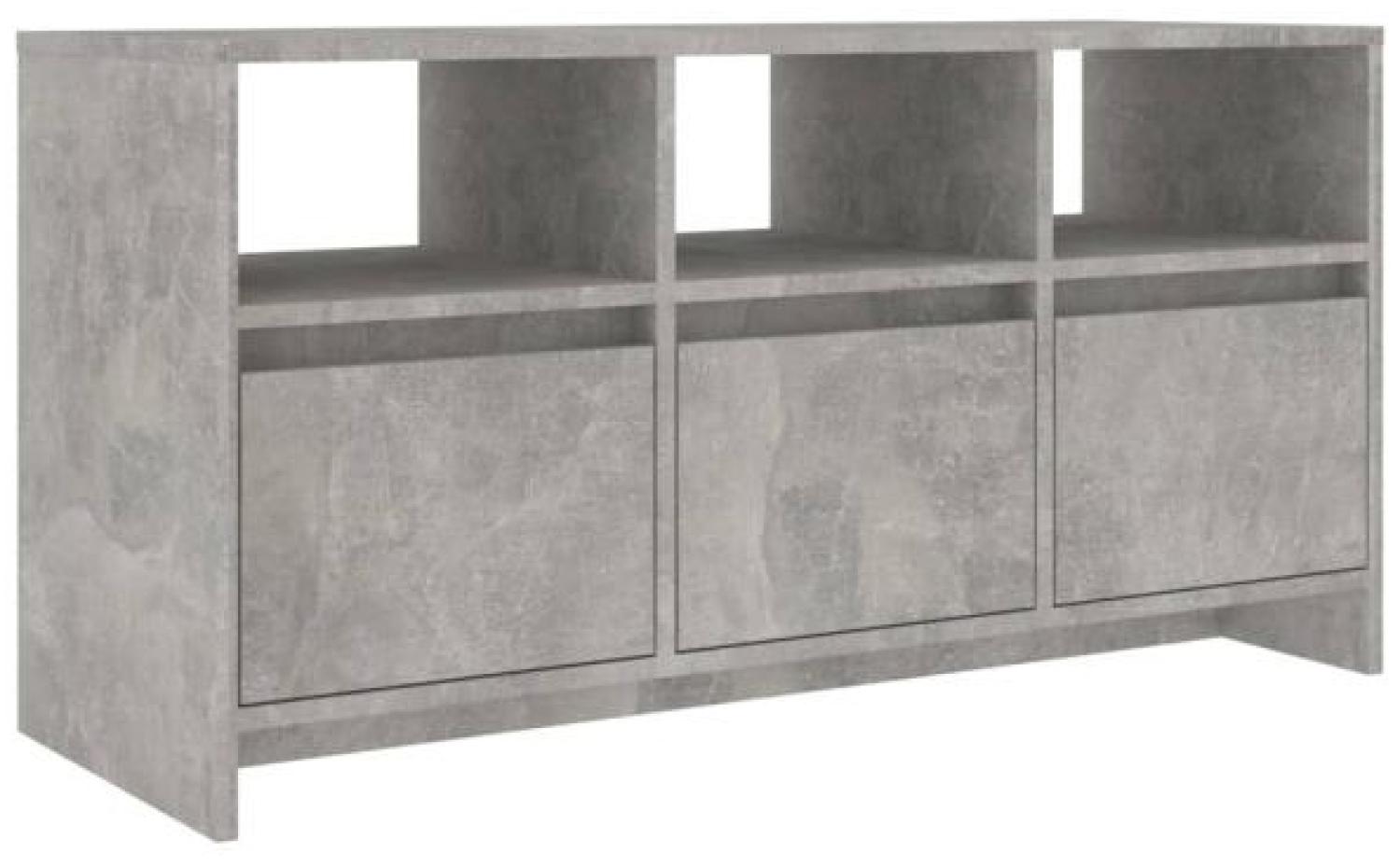 TV-Schrank Betongrau 102 x 37,5 x 52,5 cm Spanplatte [809804] Bild 1