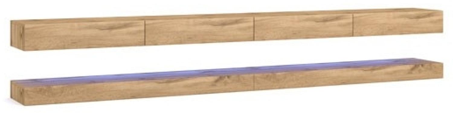 Lowboard "Fly" TV-Unterschrank 280cm wotan eiche inklusive LED Bild 1