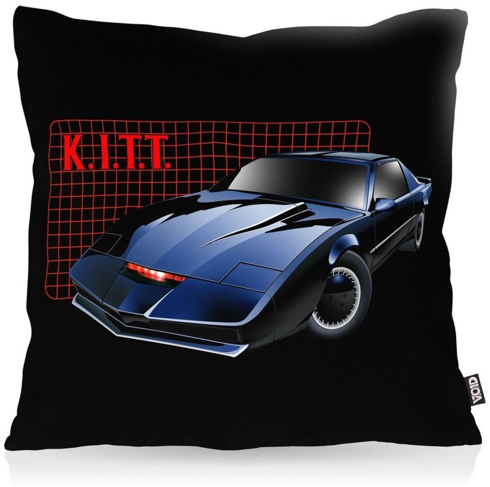 VOID Kissenbezug, Sofa-Kissen K.I.T.T serie hasselhoff michael knight 2000 black rider auto Bild 1