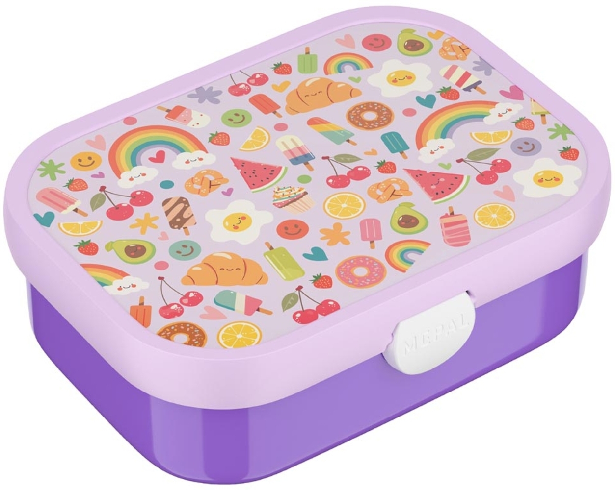 Mepal 'Campus' Brotdose mit Fächern & Gabel, Kunststoff, Food Fest, 750 ml Bild 1