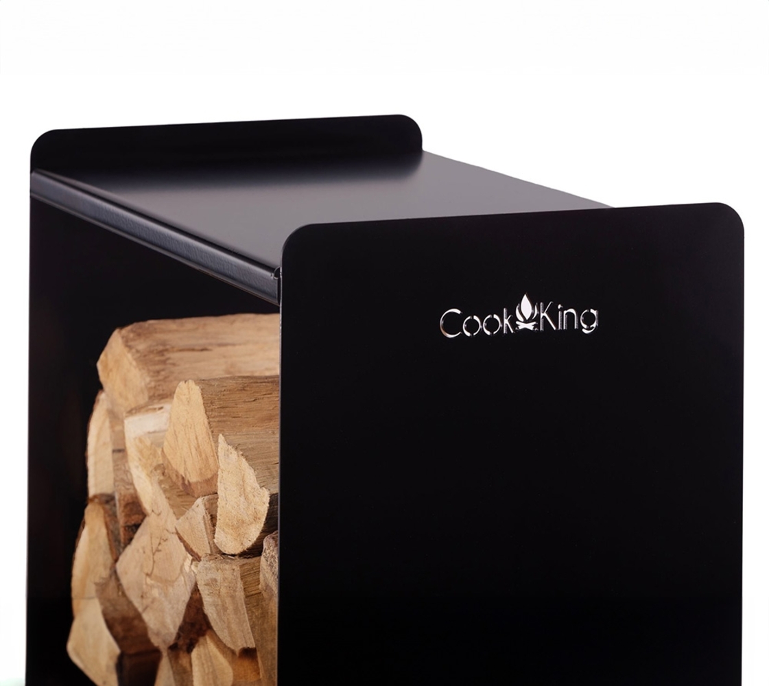 CookKing Stahl Kaminholzregal Fuego 50 | Schwarz | Bild 1
